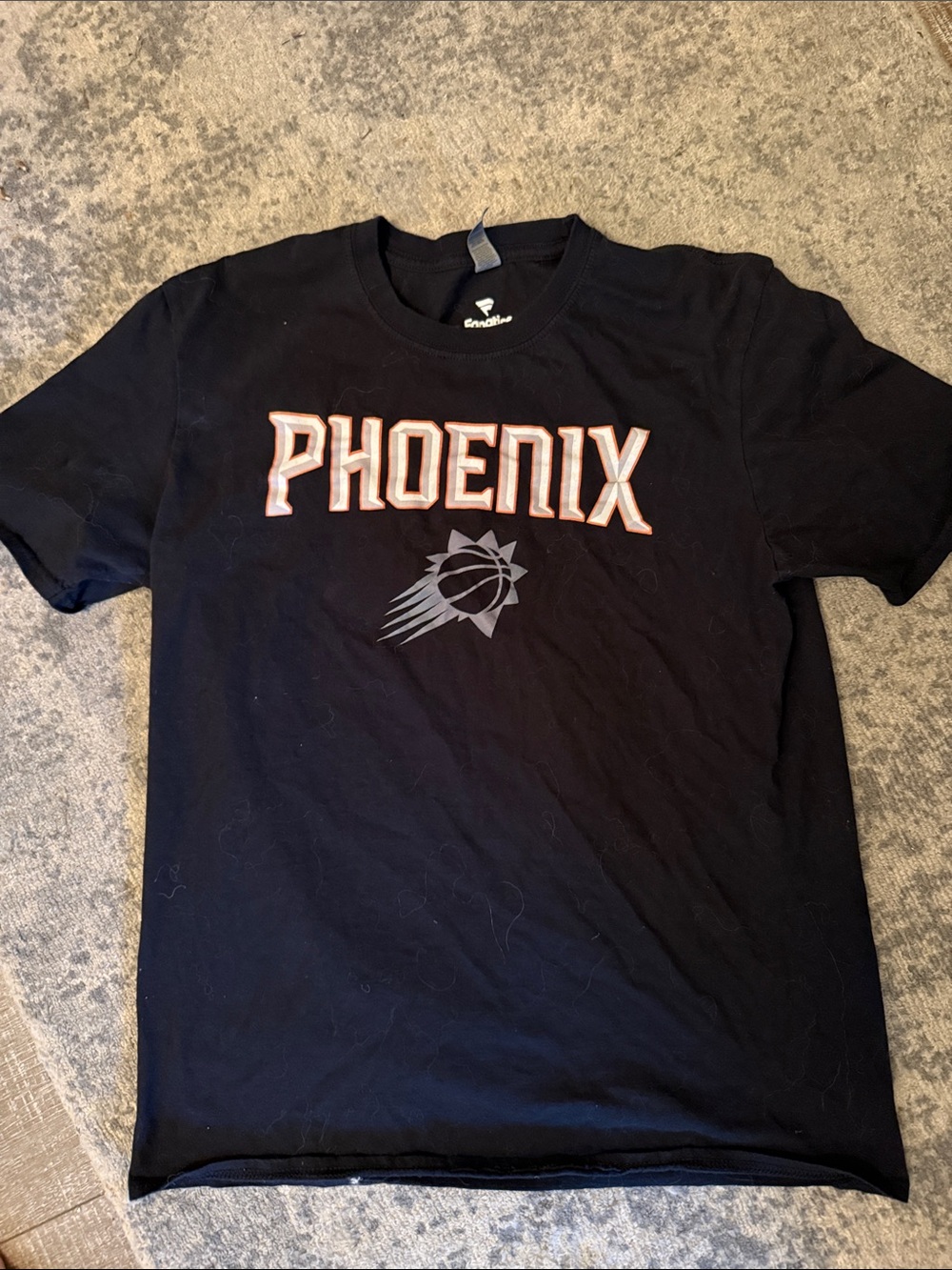 Fanatics Black Phoenix Graphic Tee with Orange-Outlined Lettering